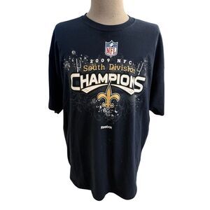 New Orleans Saints NFL 2009 NFC South Division Championship Shirt Sz. XL